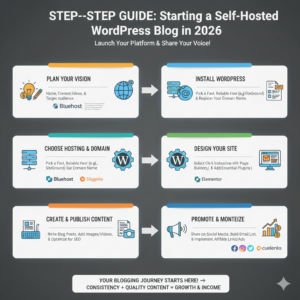 Step-by-Step Guide to Starting a Self-Hosted WordPress Blog in 2026
