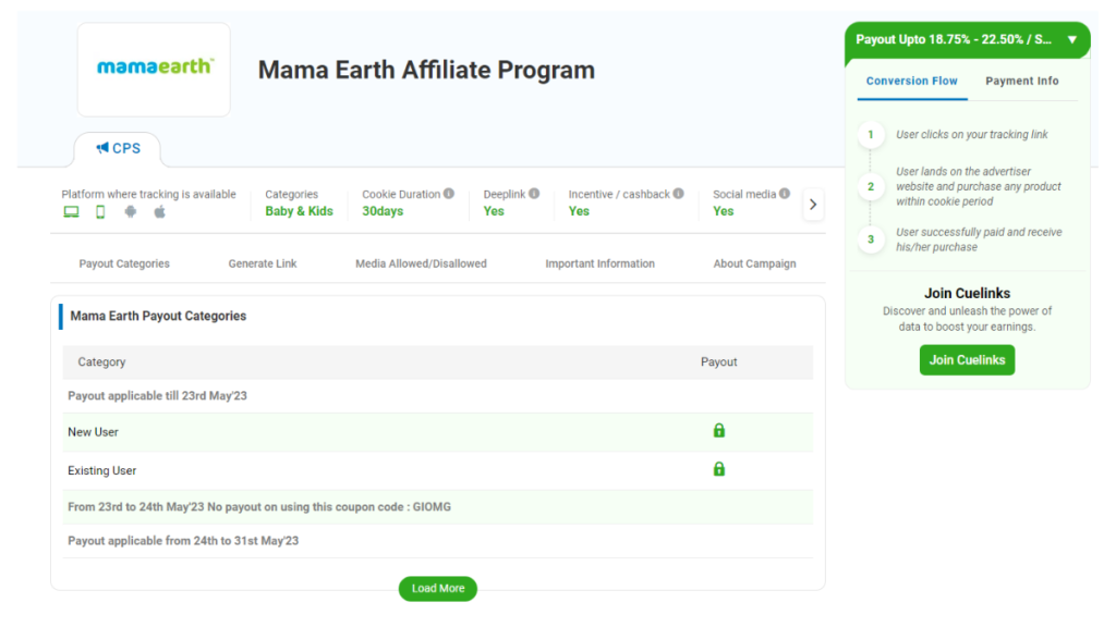 Mamaearth Affiliate Program 
