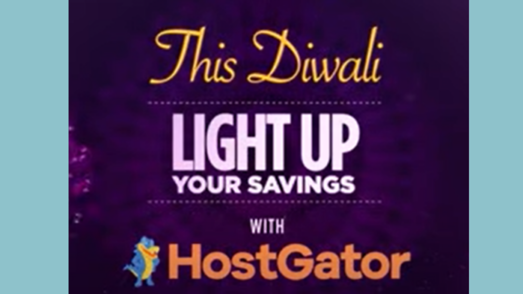 Hostgator Domain and Web Hosting Diwali Offers 2023 
