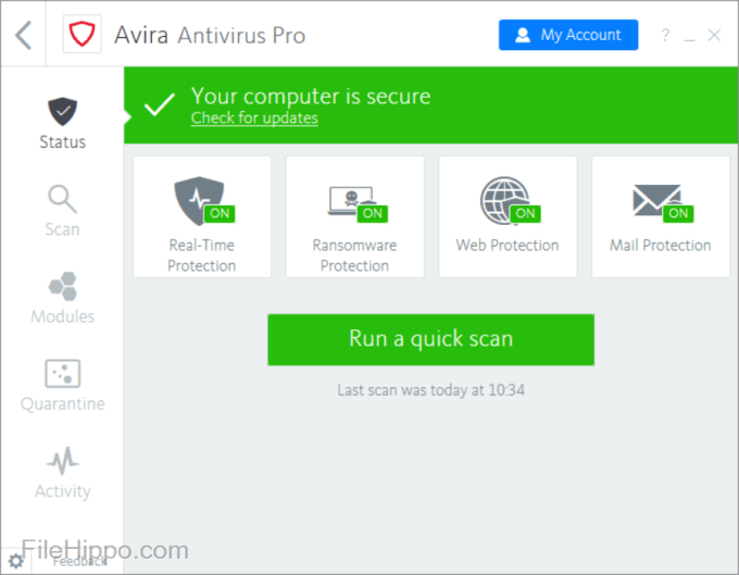 Download Avira Free Antivirus 15.0.2004.1825 for Windows - Filehippo.com