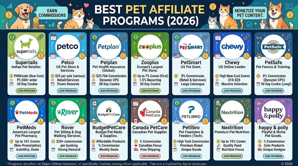 Top Pet Affiliate Programs