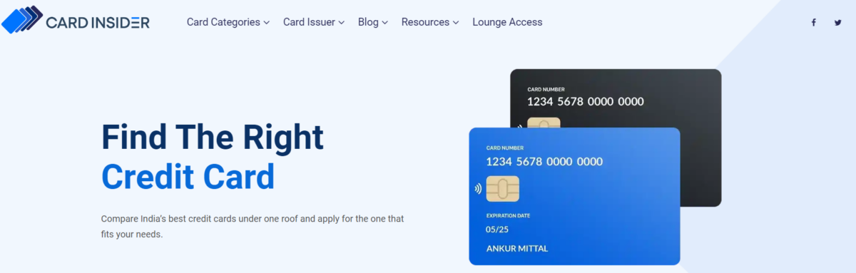 Card Insider (Credit Card Affiliate Website in India)