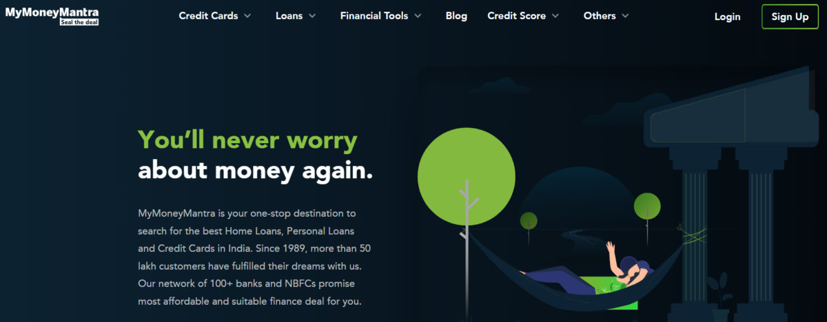 MyMoneyMantra (Credit Cards & Loans Affiliate Website Example)