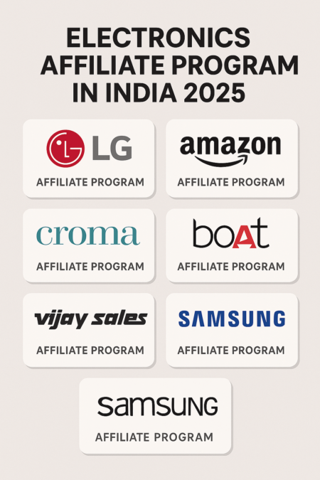 Top 15 Electronics Affiliate Programs in India 2025