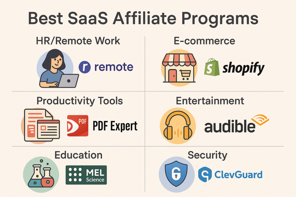 Top 20 SaaS Affiliate Programs Worldwide in 2025