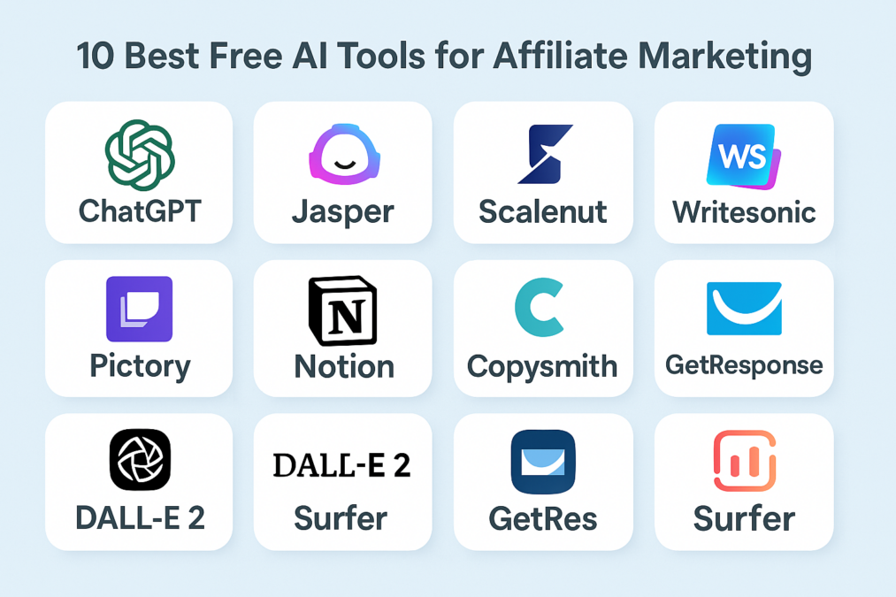 10 Best Free AI Tools for Affiliate Marketing