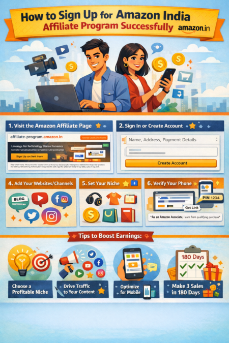 How to Sign Up for Amazon India Affiliate Program Successfully?