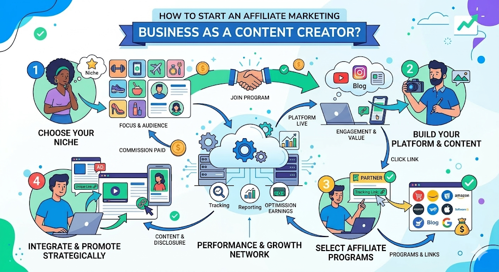 How to Start an Affiliate Marketing Business as a Content Creator