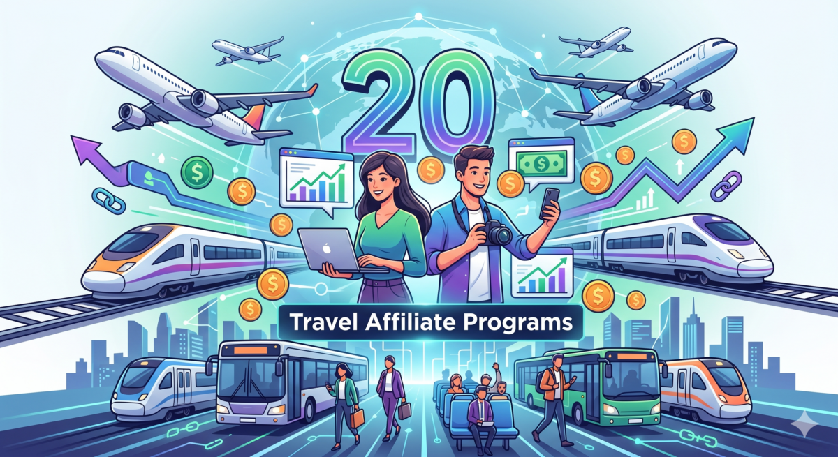 Travel Affiliate Programs for Flights, Trains & Commute Publishers