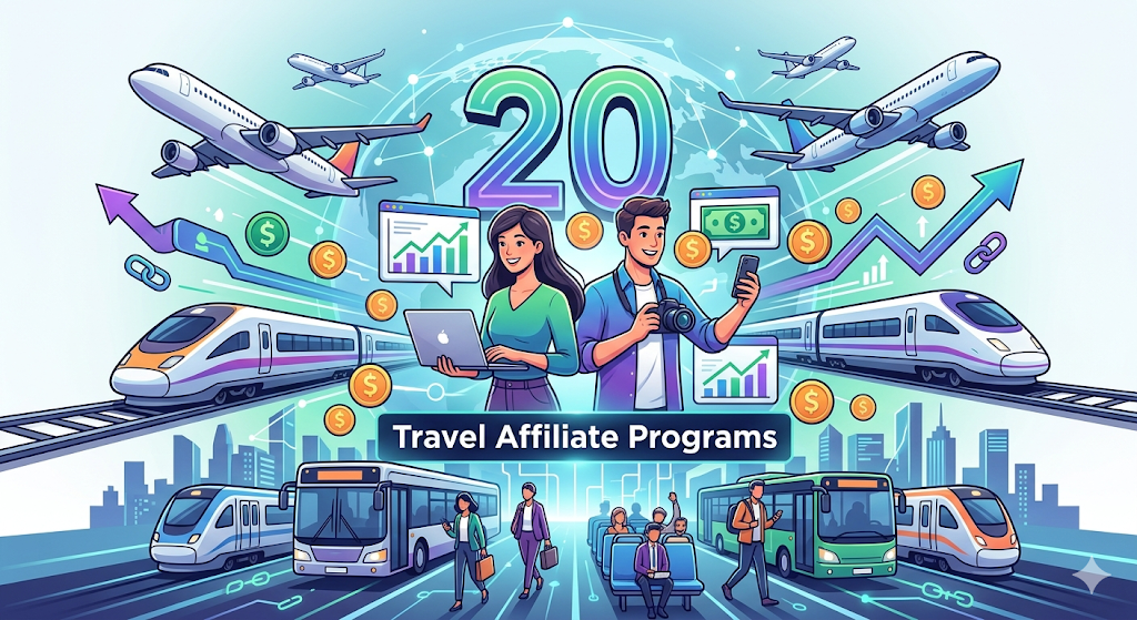 Travel Affiliate Programs for Flights, Trains & Commute Publishers